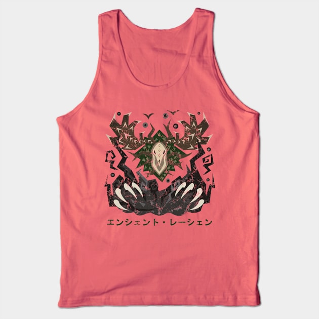 Monster Hunter World Ancient Leshen Kanji Icon Tank Top by StebopDesigns